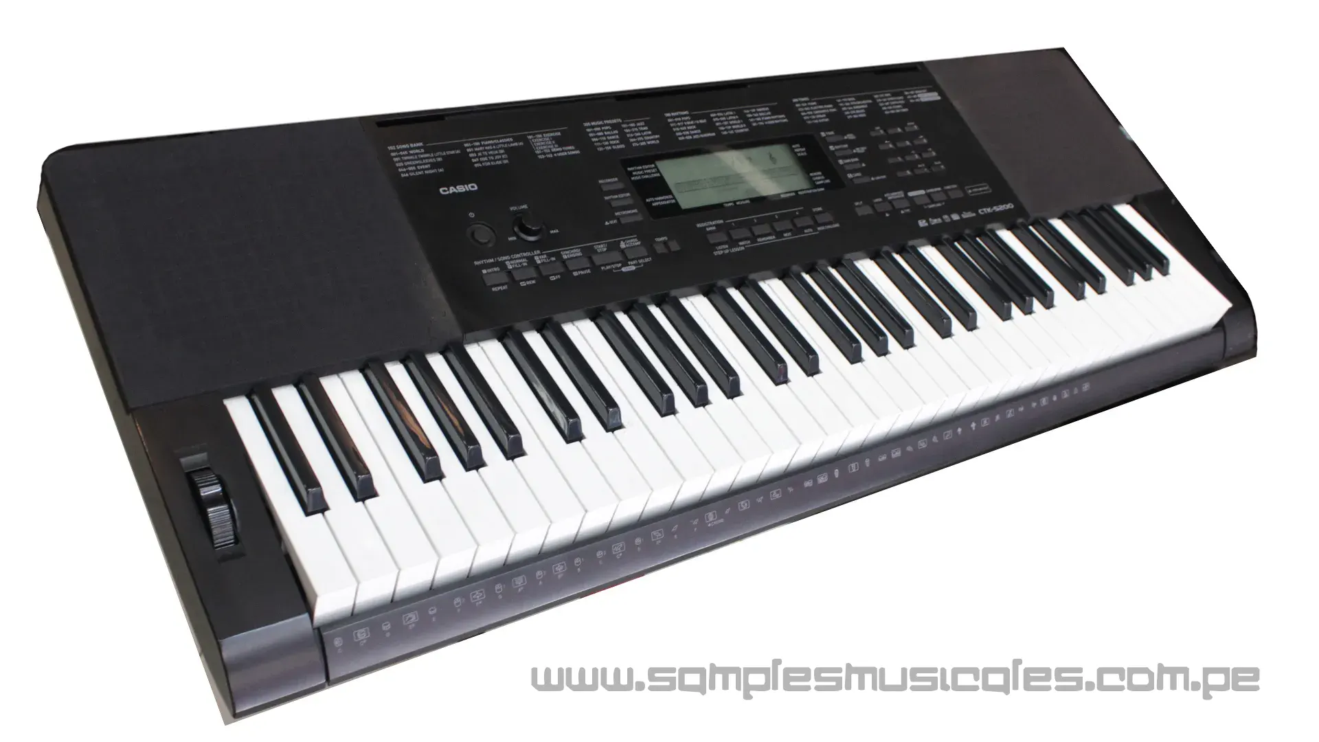 teclado 5 octavas con entrada sd y rodillo casio CTK5200