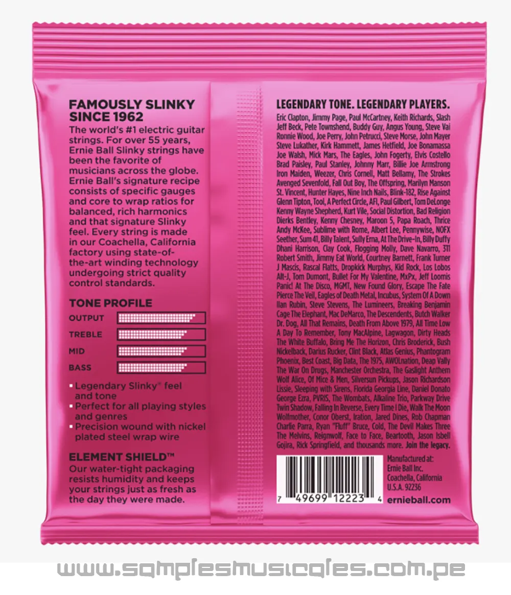 set de CUERDAS ELÉCTRICA SUPER SLINKY ERNIE BALL 2223 - Imagen 2