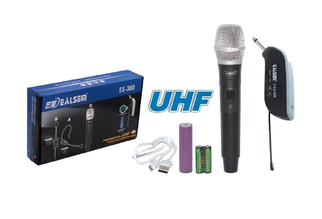 Micrófono Inalámbrico Uhf Simple Karaoke Microfono Mano Eyk - Impormel