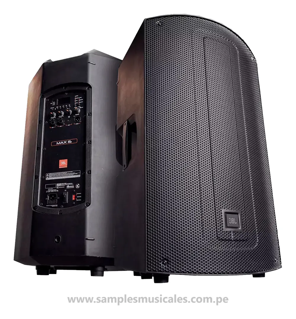 PARLANTE AMPLIFICADO 15 PULGADAS 350W RMS SISTEMA USB BLUETOOTH 2 ENTRADAS DE MICROFONO JBL MAX15